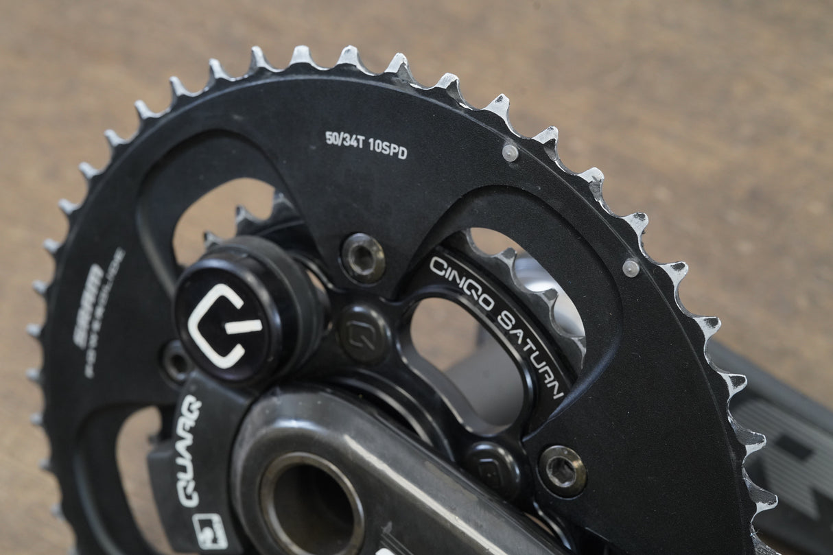 170mm 50/34T GXP SRAM S925 Quarq Cinco Saturn Power Meter Road Crankset 761g