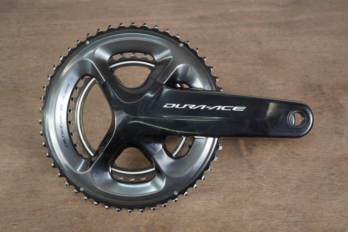172.5mm 50/34T Shimano Dura-Ace FC-R9100 11 Speed Crankset 9100