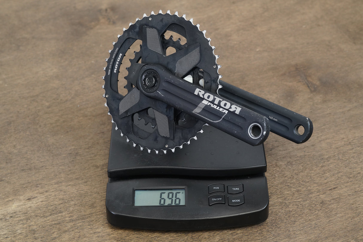 165mm 46/30T BB30 Rotor INpower Power Meter Road Crankset 696g