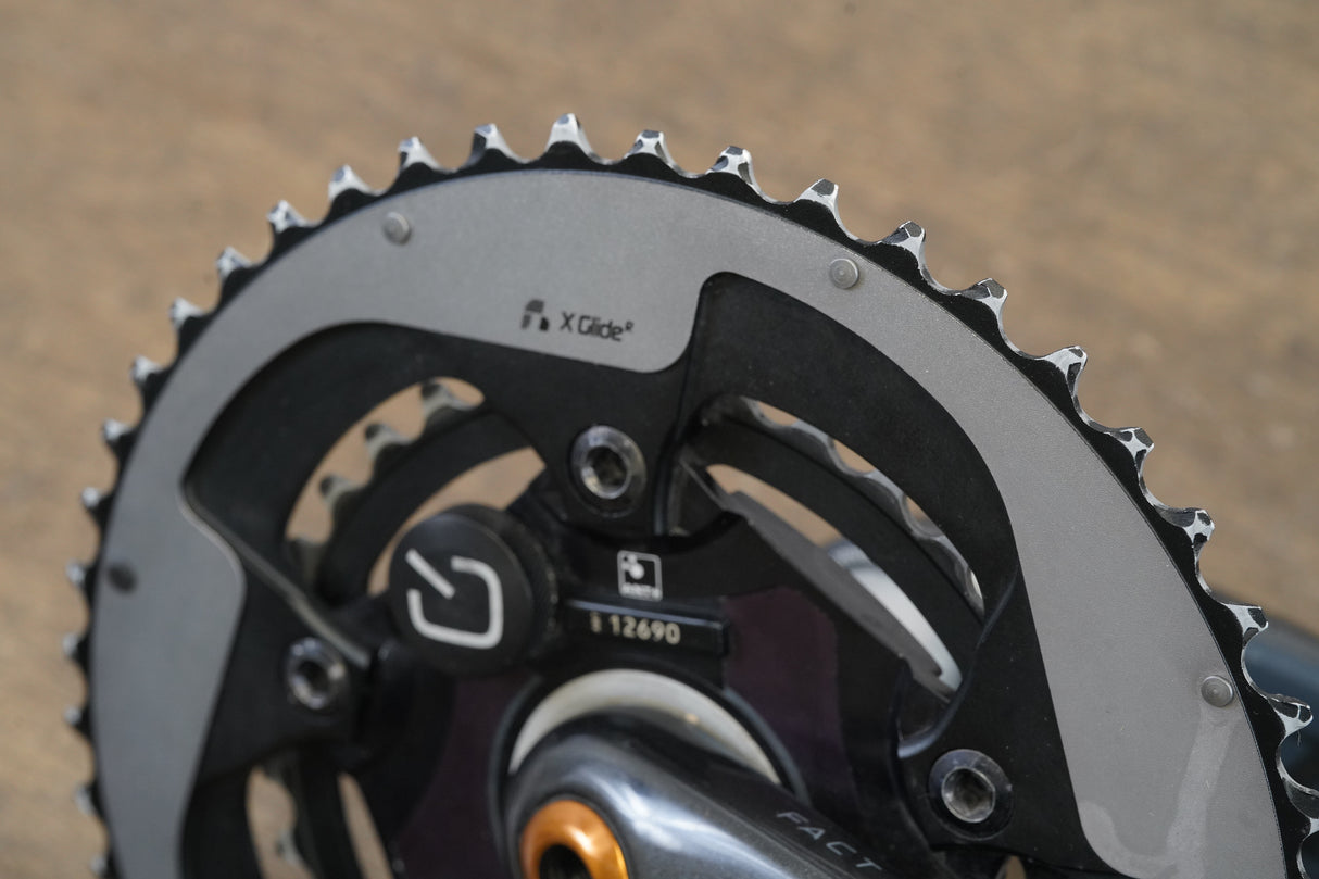 172.5mm 50/34T BB30 Quarq DZero Power Meter Road Crankset 646g