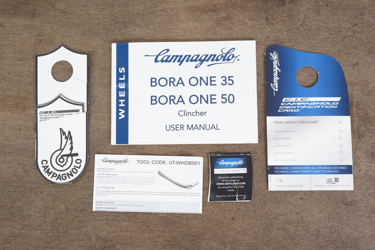 Campagnolo Bora One 35 Carbon Clincher Disc Brake Wheelset 11 Speed