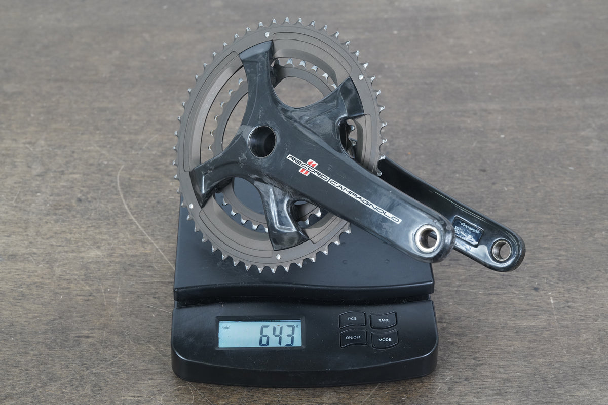 170mm 50/34T Campagnolo Record 11 Speed Carbon Crankset 643g