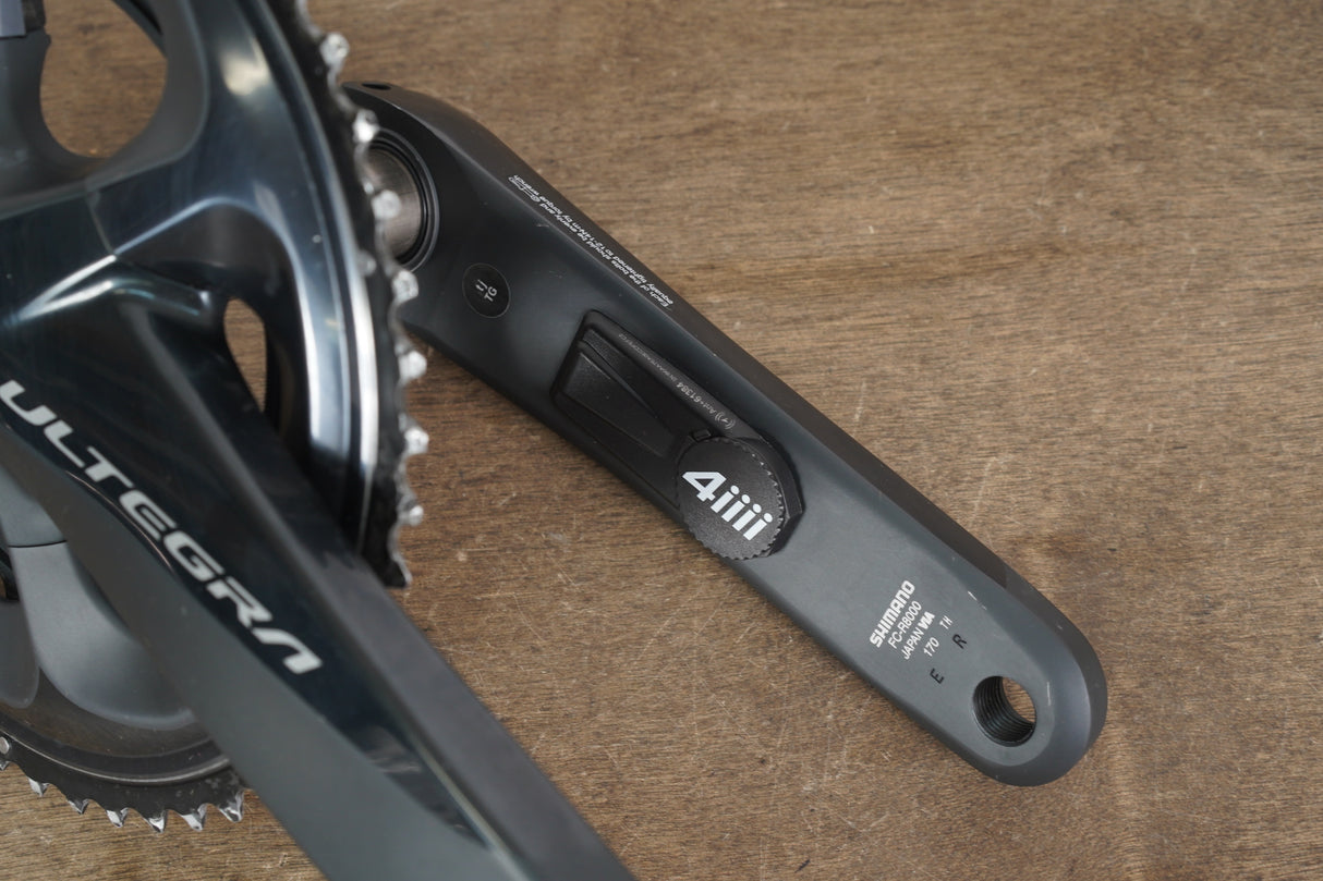 170mm 52/36T Shimano Ultegra FC-R8000 4iiii Power Meter Crankset