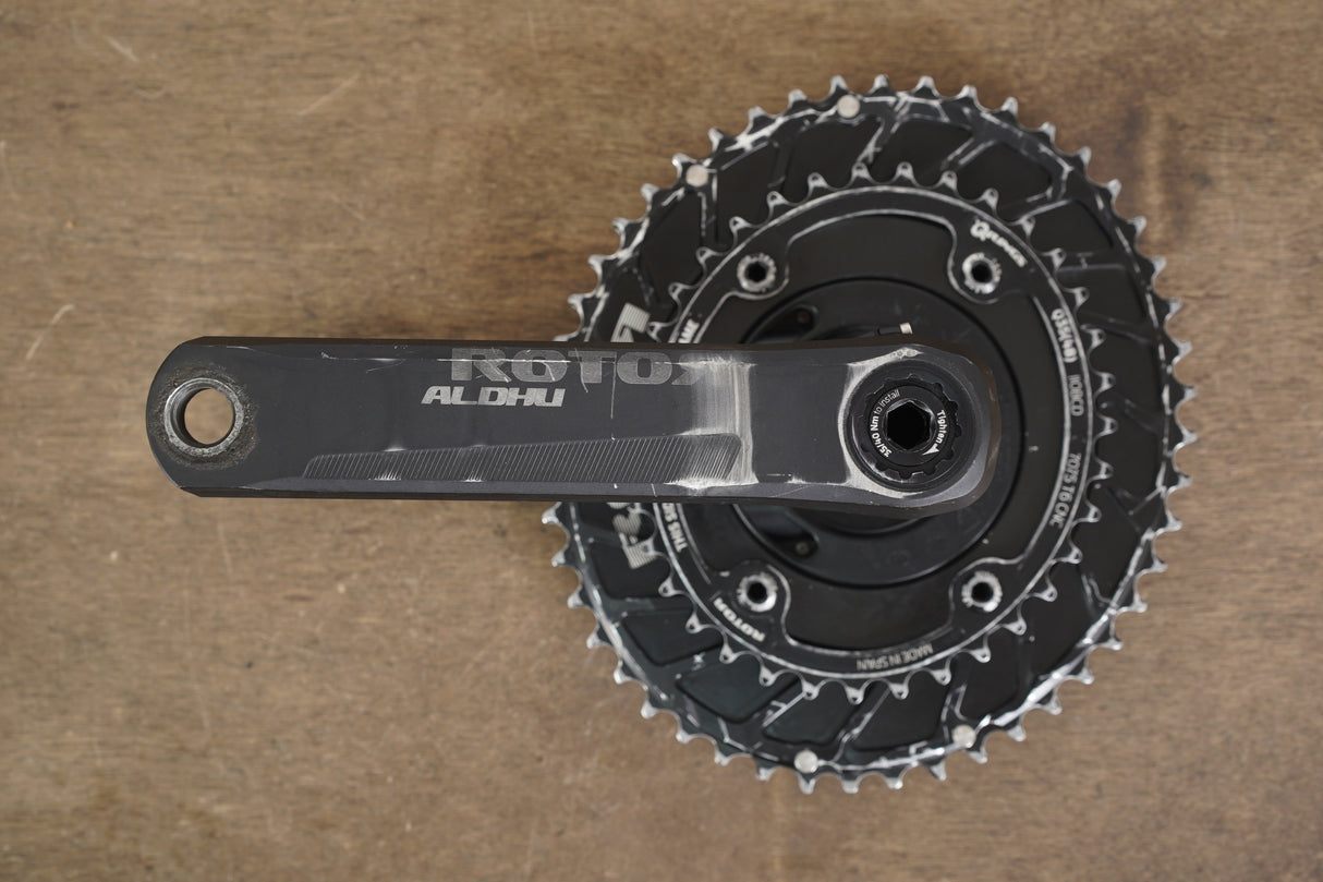 165mm 48/35T BB30 Rotor Aldhu QRings Power2Max NGeco Power Meter Road Crankset