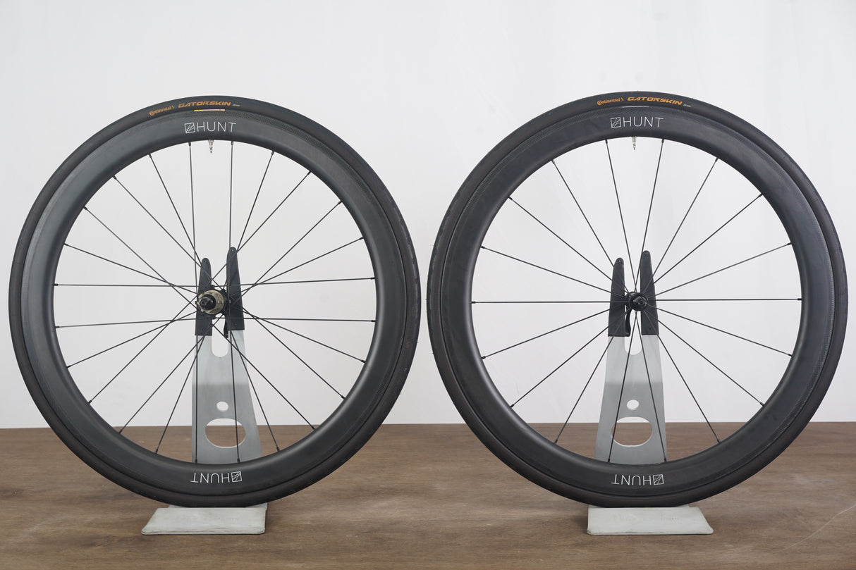 Hunt 50 Carbon Tubeless Clincher Rim Brake Wheelset Campagnolo 11 Speed
