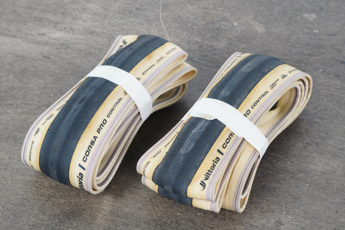 NEW (2) 700x42C 42mm Vittoria Corsa Pro Tubeless Clincher Road Tires