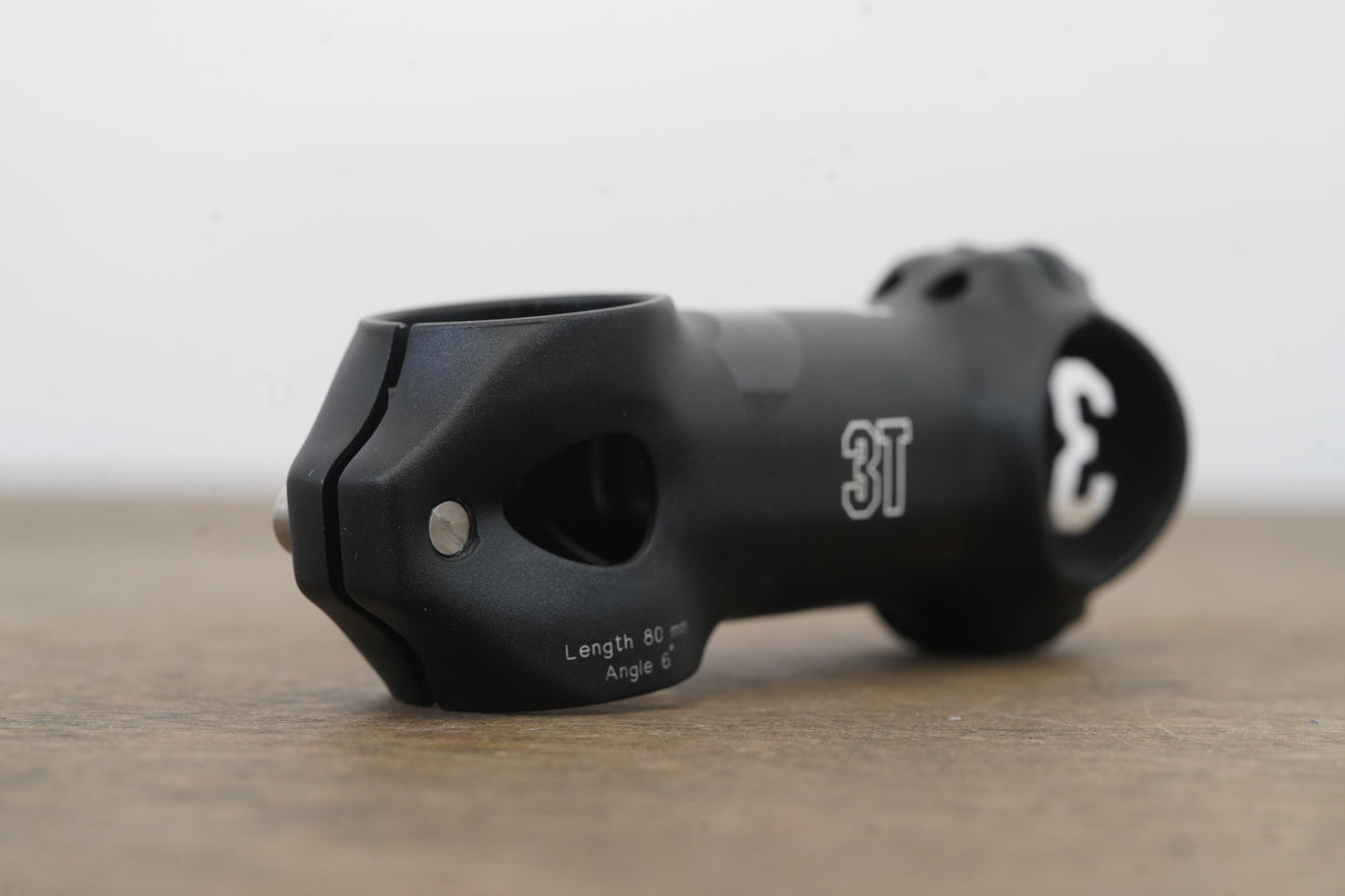 3T ARX II Team 80mm ±6 Degree Alloy Road Stem 121g 1 1/8" 31.8mm