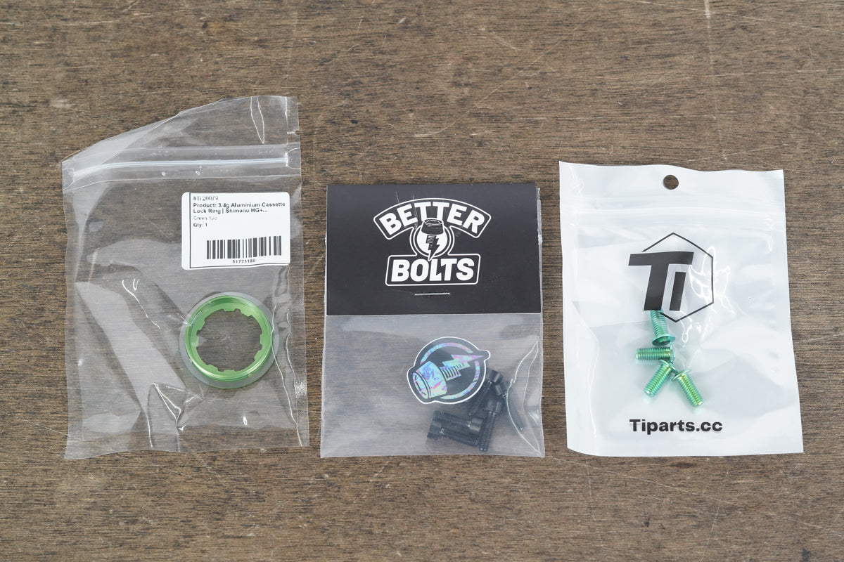 NEW Ti-Parts SRAM Red E1 AXS green hardware kit + Accessories