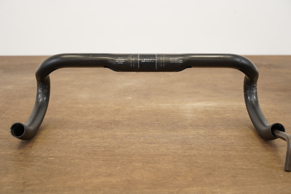 40cm 3T Ergonova Team Stealth Carbon Compact Road Handlebar 31.8mm