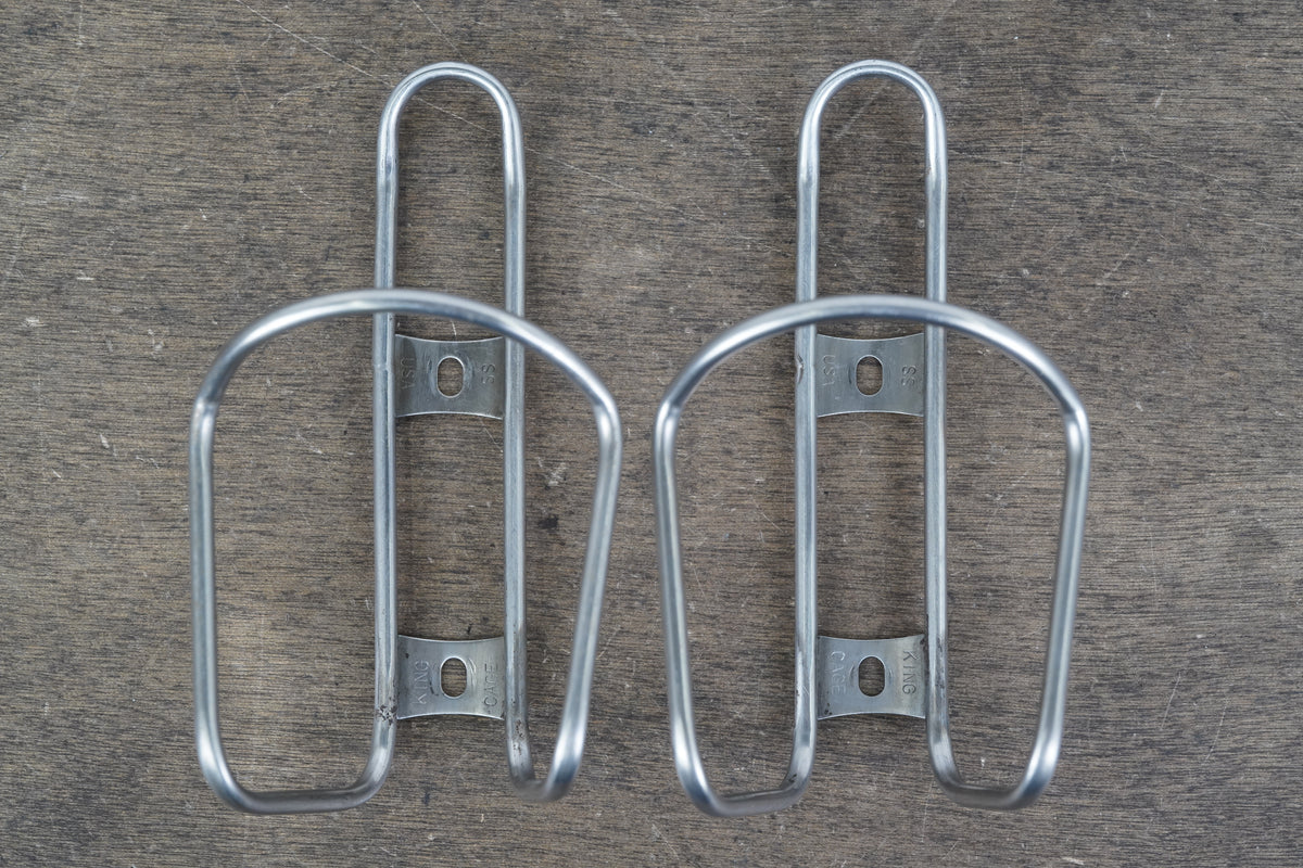 (2) King Cage Stainless Steel Water Bottle Cages 90g