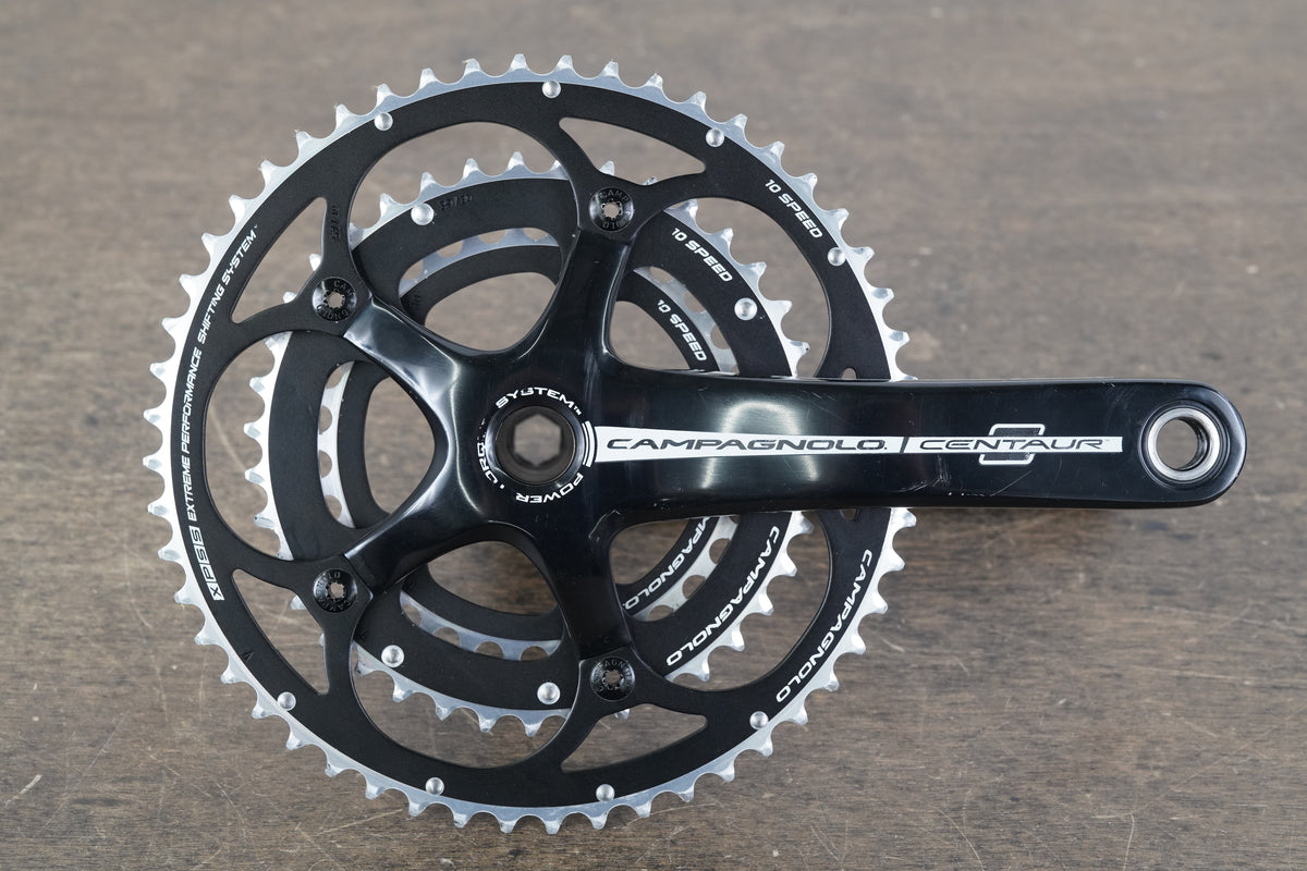 175mm 52/39/30T Campagnolo Centaur Power Torque 10 Speed Road Crankset 843g