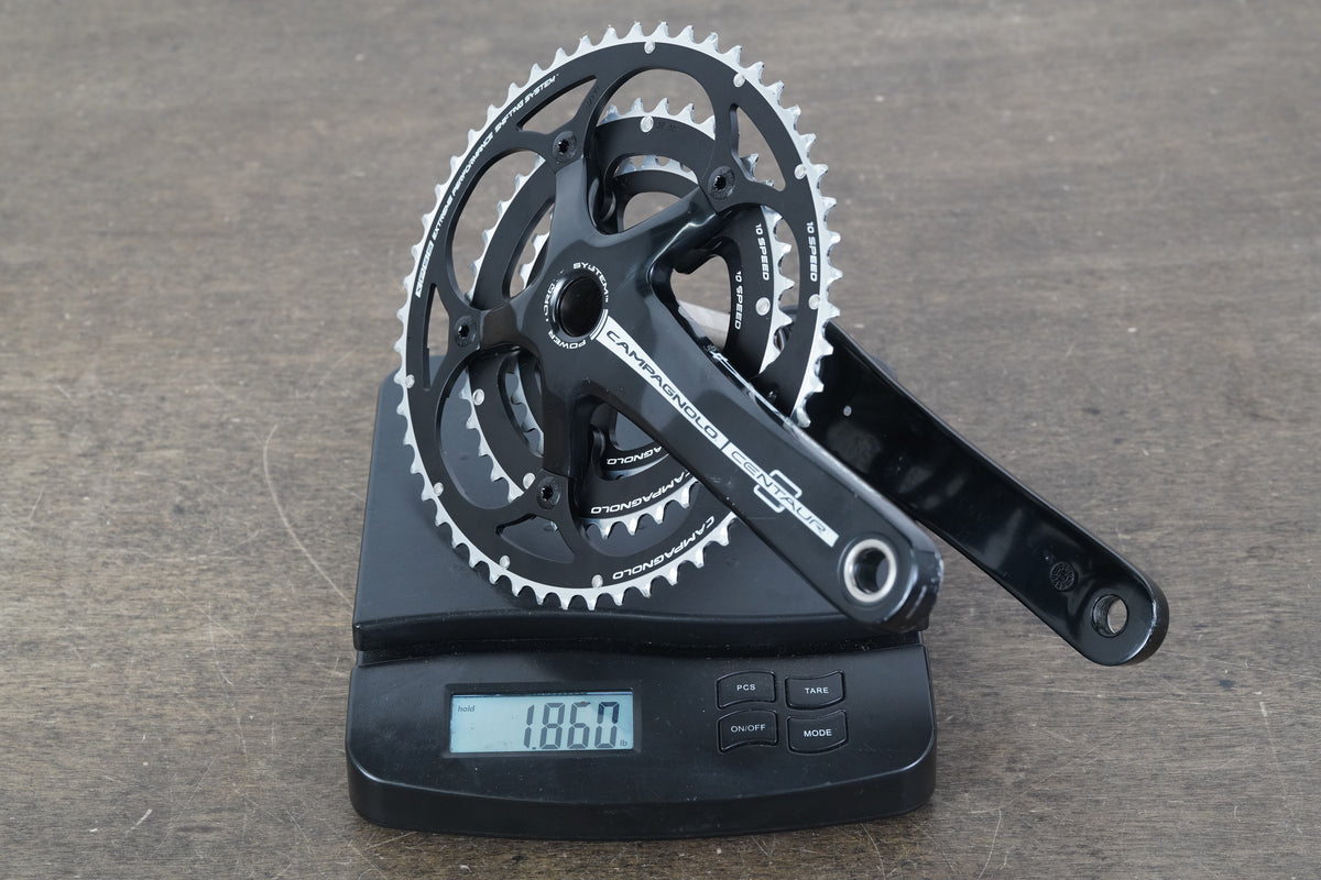 175mm 52/39/30T Campagnolo Centaur Power Torque 10 Speed Road Crankset 843g