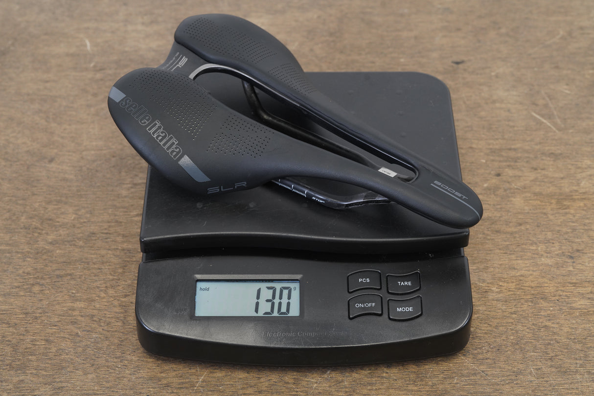 145mm Selle Italia SLR Superflow Boost Carbon Rail Road Saddle 130g
