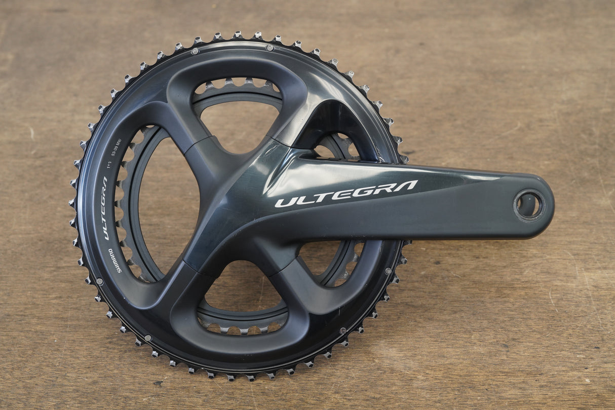 175mm 53/39T Shimano Ultegra FC-R8000 11 Speed Crankset 8000 701g