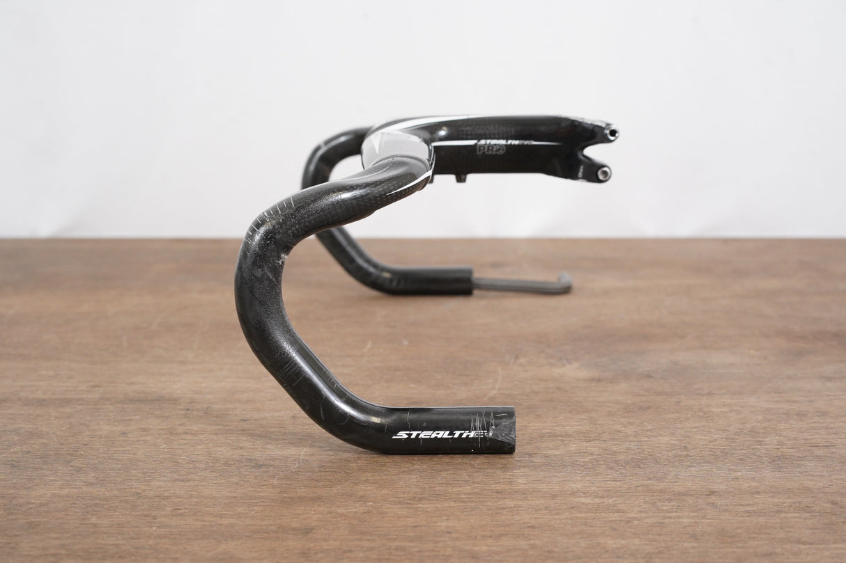 44cm 120mm PRO Vibe Stealth EVO Carbon Compact Barstem Handlebar 1 1/8"
