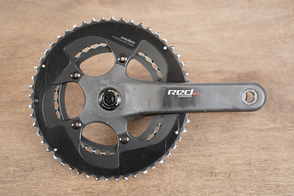 175mm 52/36T BB30 SRAM Red 22 Carbon Crankset