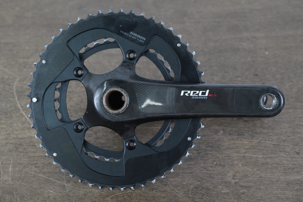 172.5mm 52/36T GXP SRAM Red 22 Carbon Road Crankset 597g