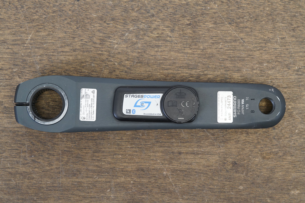 NDS 175mm Shimano Ultegra FC-R8000 Stages Power Meter Crank Arm 211g
