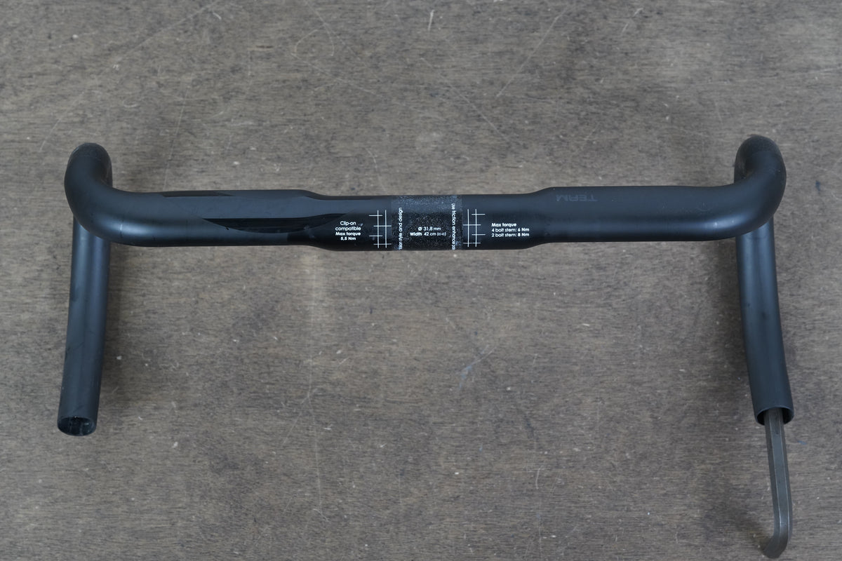 42cm 3T Ergonova Team Stealth Carbon Compact Road Handlebar 31.8mm