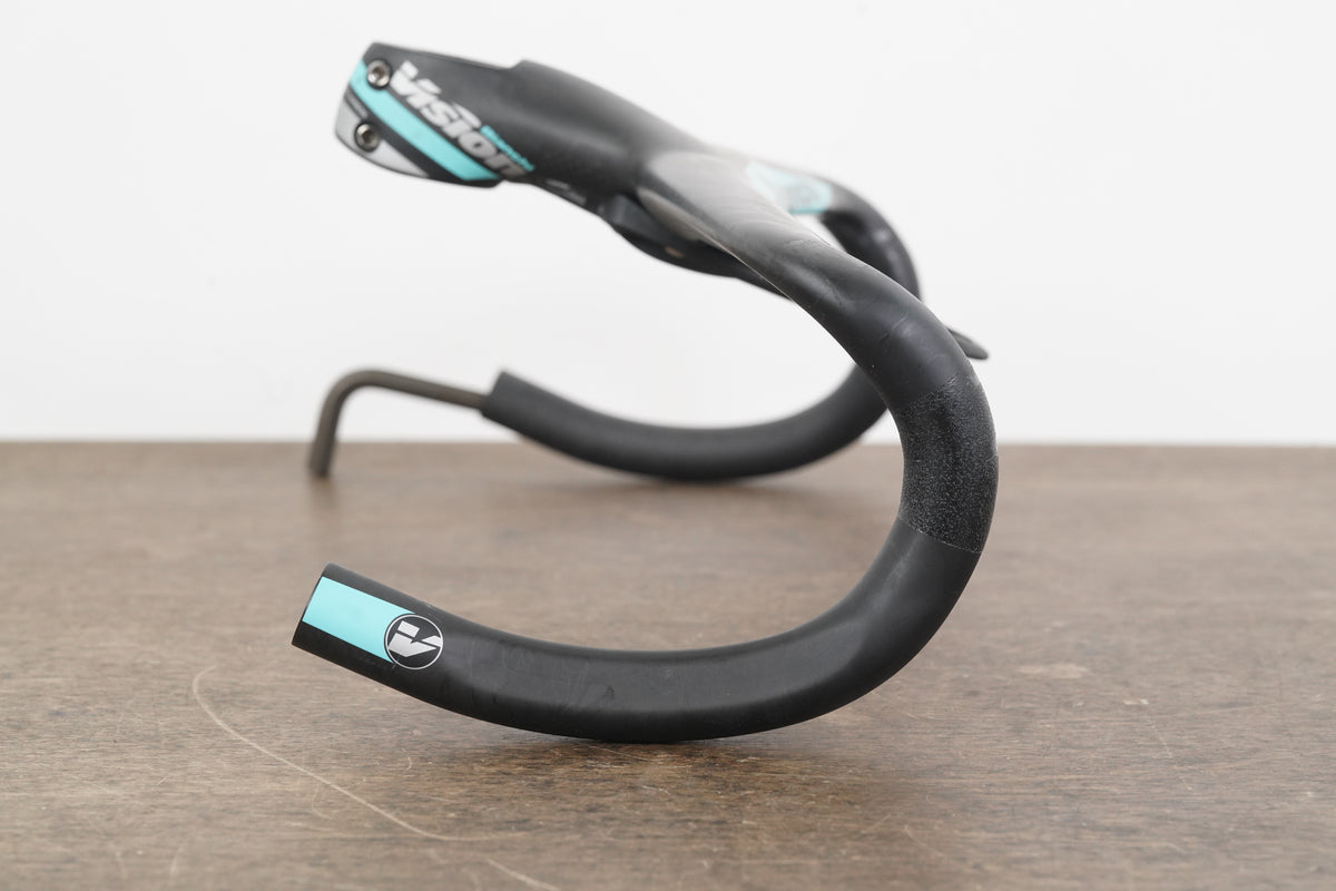 40cm 100mm -6 Degree Vision Metron 5D Integrated Carbon Barstem Handlebar 1 1/8"
