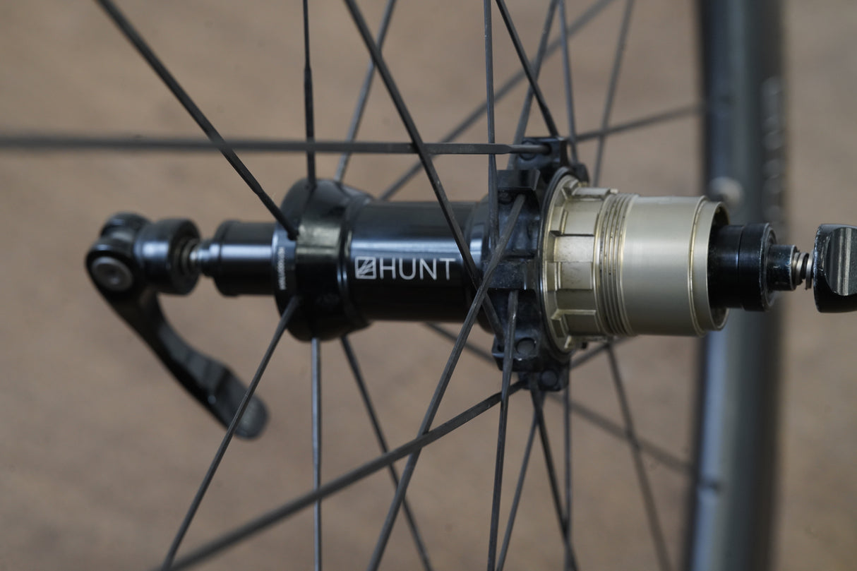 Hunt 50 Carbon Aero Wide Tubeless Clincher Rim Brake Wheelset SRAM XDR Speed