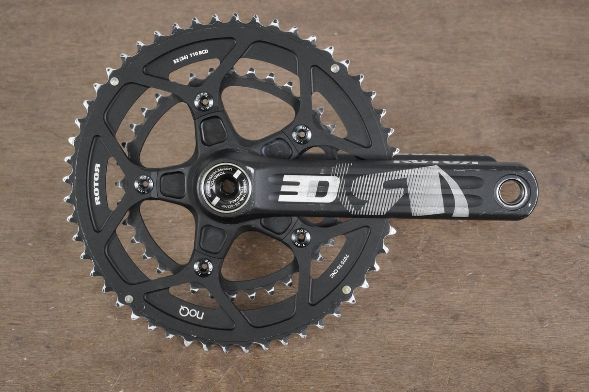 170mm 52/36T BB30 Rotor 3D NoQ Road Crankset