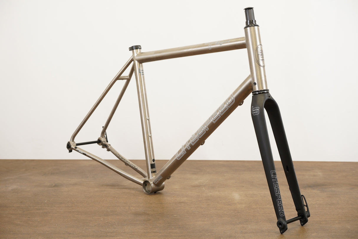 L (Large) Litespeed T5 ENVE Di2 Titanium Disc Brake Gravel Frameset