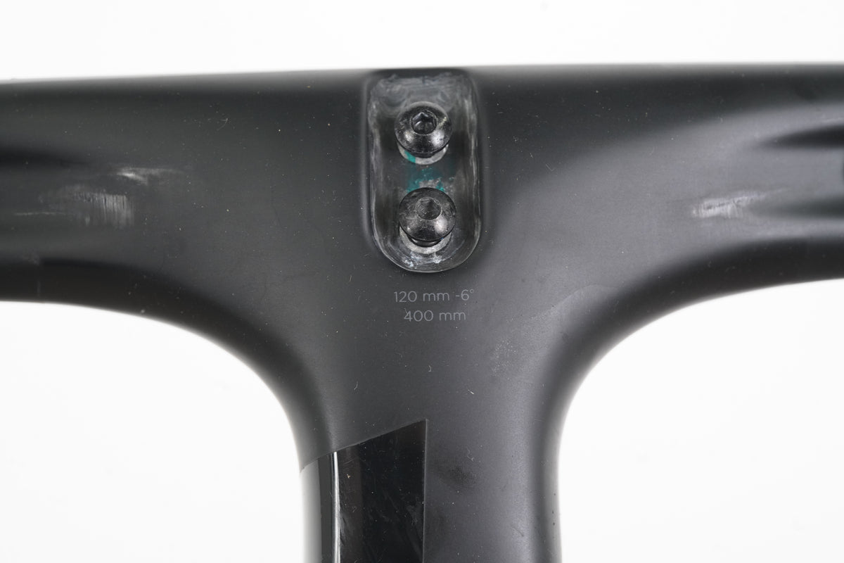 40cm 120mm -6 Degree Black Inc. Carbon Barstem Handlebar 1 1/8"