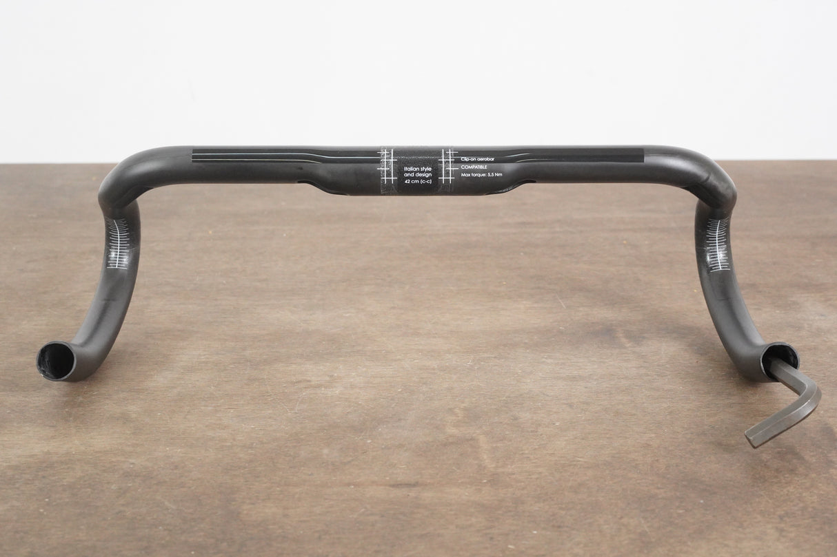 42cm 3T Ergonova Team Stealth Carbon Compact Road Handlebar 31.8mm