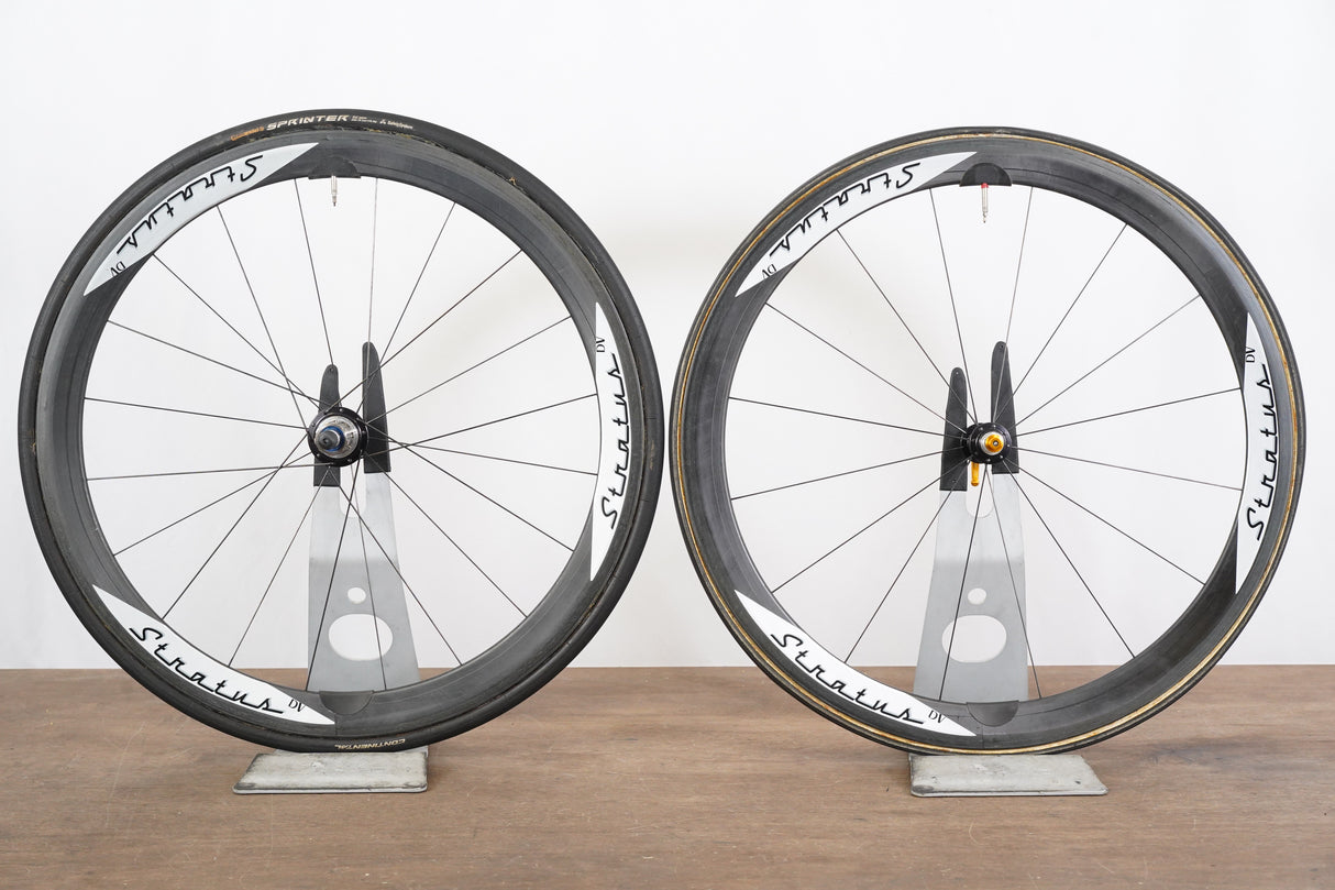 Reynolds Stratus DV White Industries LTA Carbon Tubular Rim Brake Wheelset 10 Speed