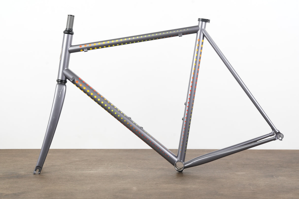 NEW 58cm Pegoretti Duende Mezzatazza Steel Rim Brake Frameset + Falz Fork