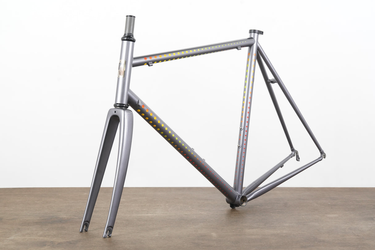 NEW 58cm Pegoretti Duende Mezzatazza Steel Rim Brake Frameset + Falz Fork
