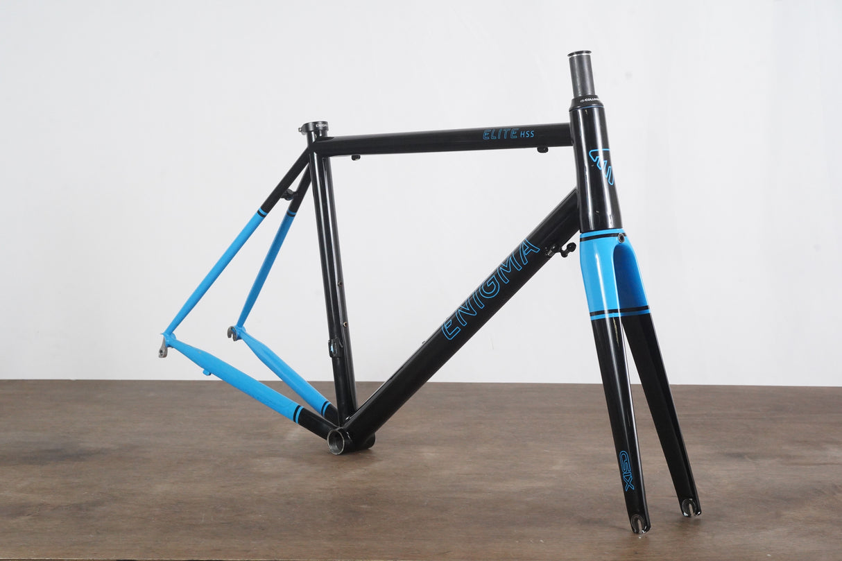 54cm Enigma Elite HSS Steel Rim Brake Road Frameset