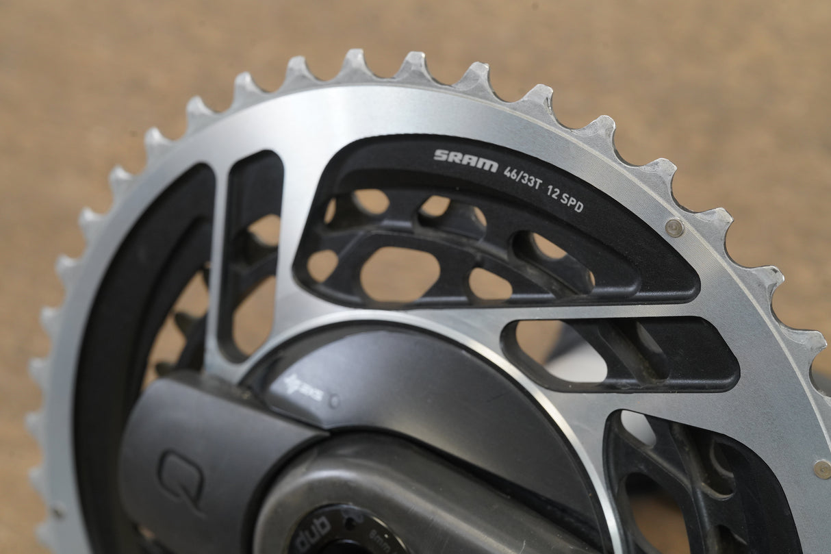 170mm 46/33T DUB SRAM Red AXS D1 Quarq 12 Speed Power Meter Crankset