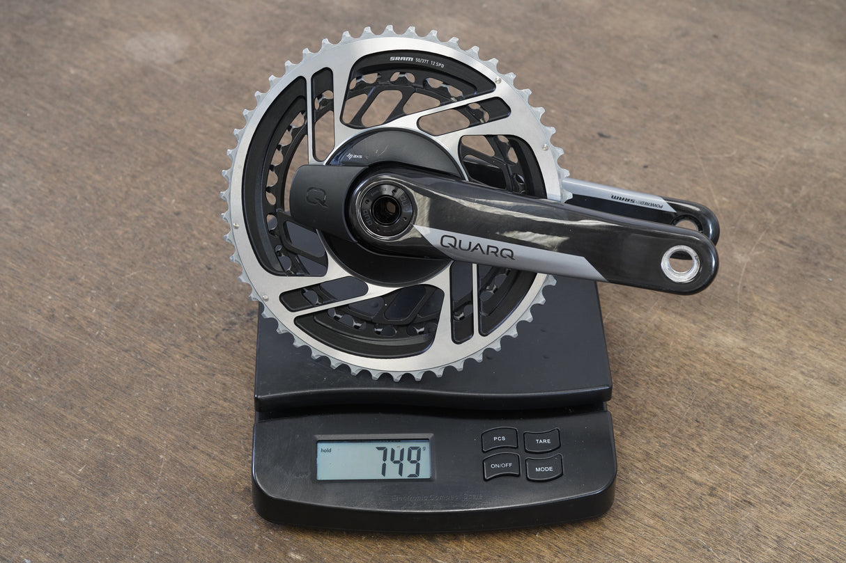 165mm 50/37T DUB Quarq Carbon Power Meter 12 Speed Road Crankset 749