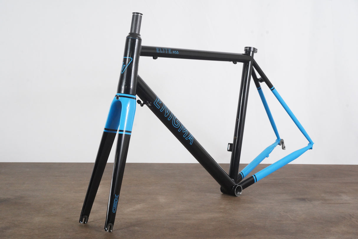 54cm Enigma Elite HSS Steel Rim Brake Road Frameset
