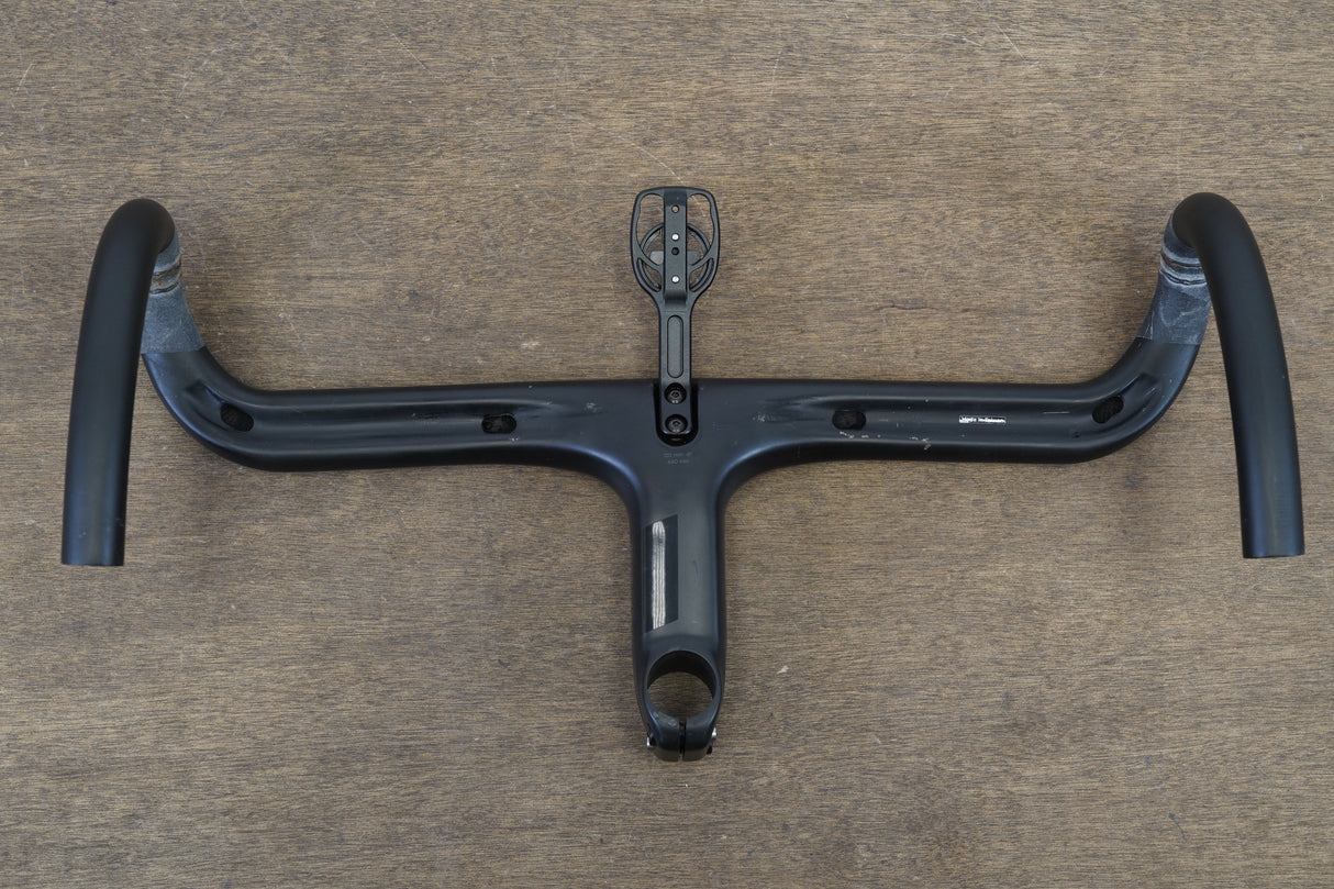 44cm 120mm -6 Degree Black Inc. Carbon Barstem Handlebar + Mount 1 1/8"
