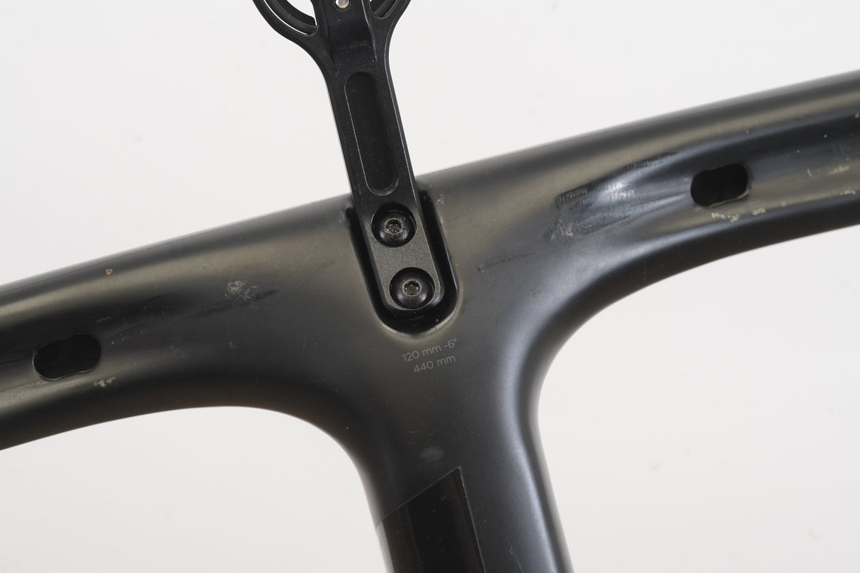 44cm 120mm -6 Degree Black Inc. Carbon Barstem Handlebar + Mount 1 1/8"