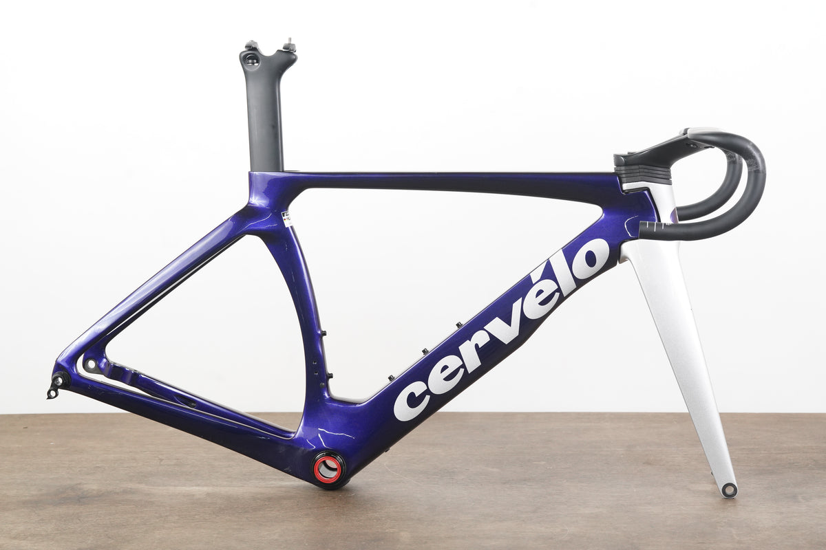 2023 49cm Cervelo S5 Carbon Aero Disc Brake Road Frameset + Cockpit