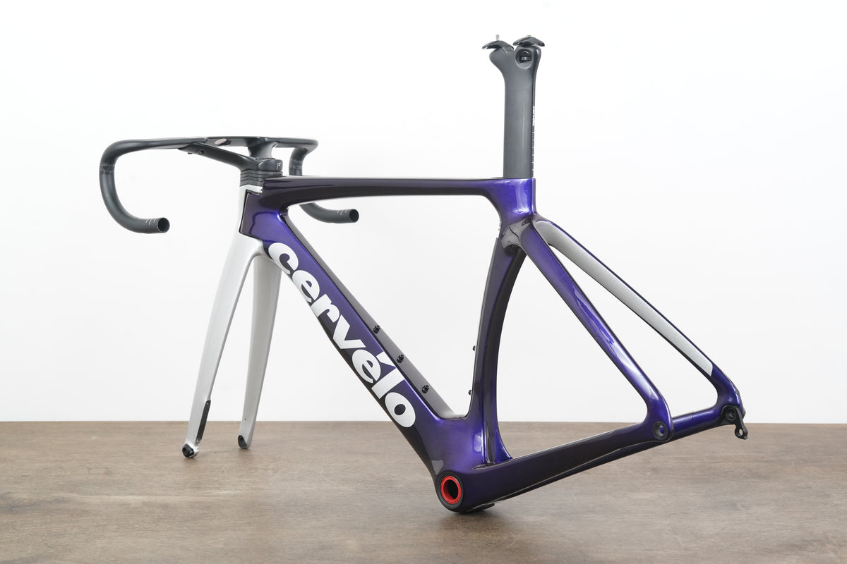 2023 49cm Cervelo S5 Carbon Aero Disc Brake Road Frameset + Cockpit