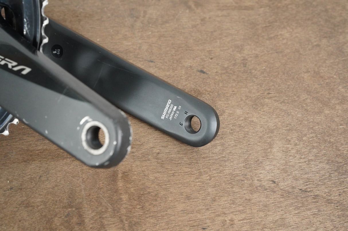 172.5mm 50/34T Shimano Ultegra FC-R8000 11 Speed Crankset 8000