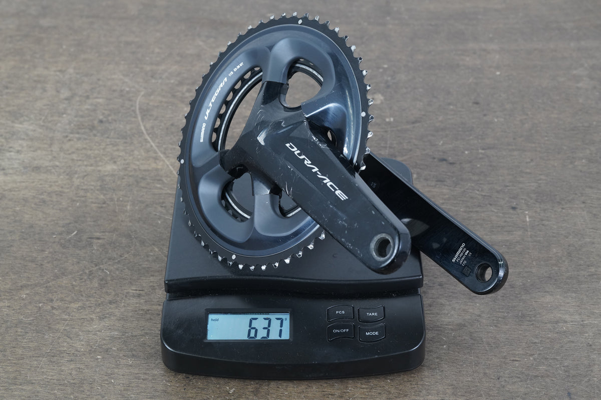 170mm 52/36T Shimano Dura-Ace FC-R9100 FC-R8000 11 Speed Crankset 9100 637g