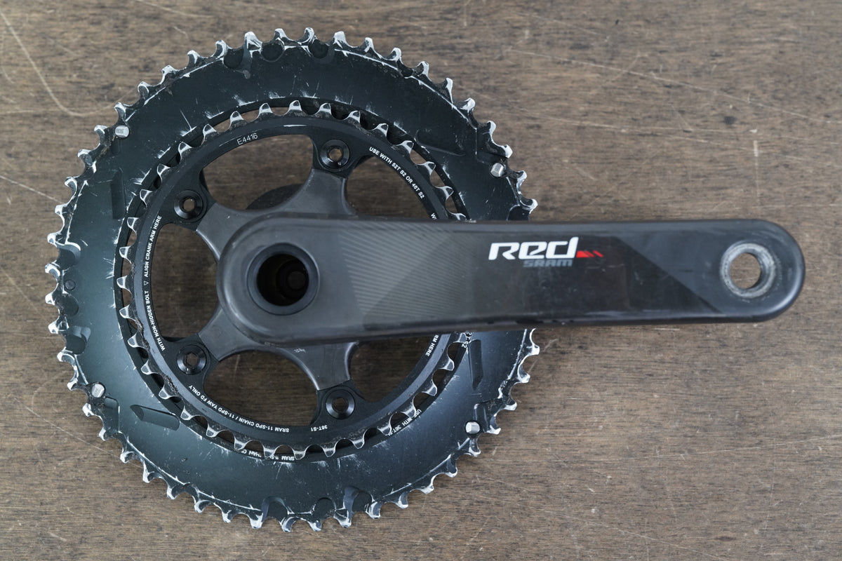 165mm 52/36T BB30 SRAM Red 22 Carbon Crankset 542g