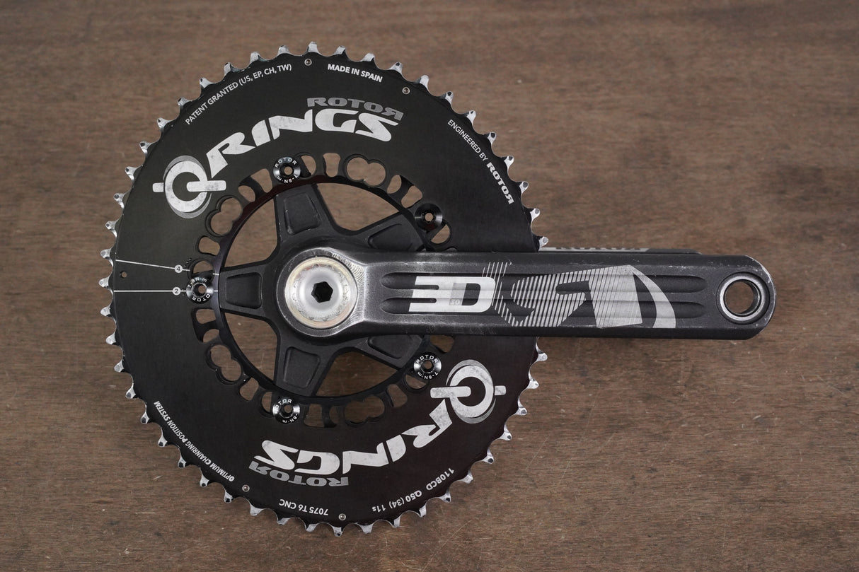 175mm 50/34T BB30 Rotor 3D+ INpower Power Meter Road Crankset