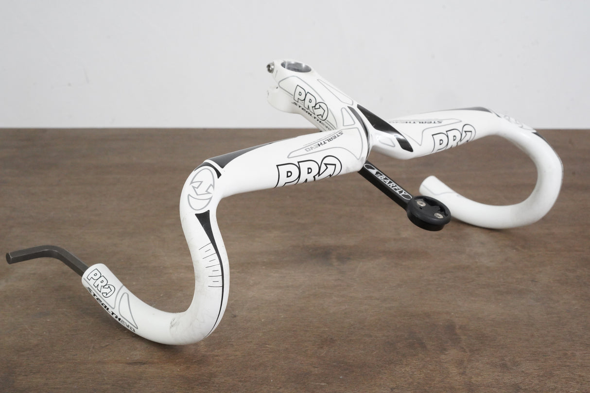 44cm 100mm PRO Stealth EVO Carbon Compact Barstem + Mount 1 1/8"