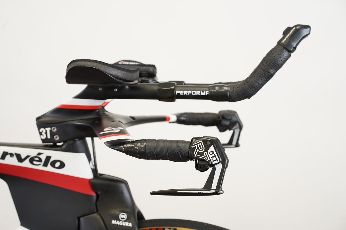 650C 45cm Cervelo P5 Dura-Ace 9070 Di2 Zipp 404 Carbon Triathlon Rim Brake Bike