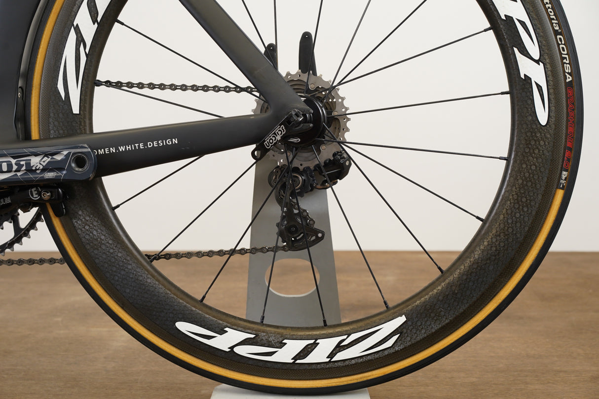 650C 45cm Cervelo P5 Dura-Ace 9070 Di2 Zipp 404 Carbon Triathlon Rim Brake Bike