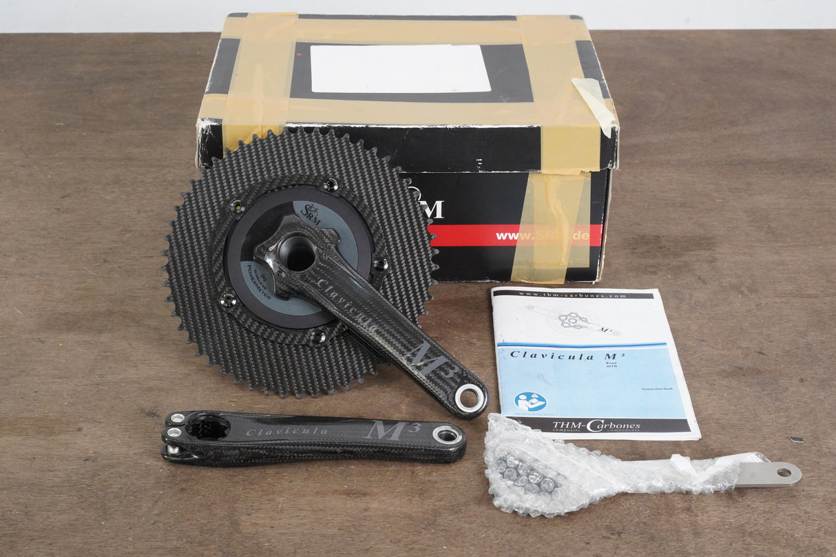 175mm 54T 1x BB30 THM Clavicula M3 SRM Power Meter Carbon Crankset