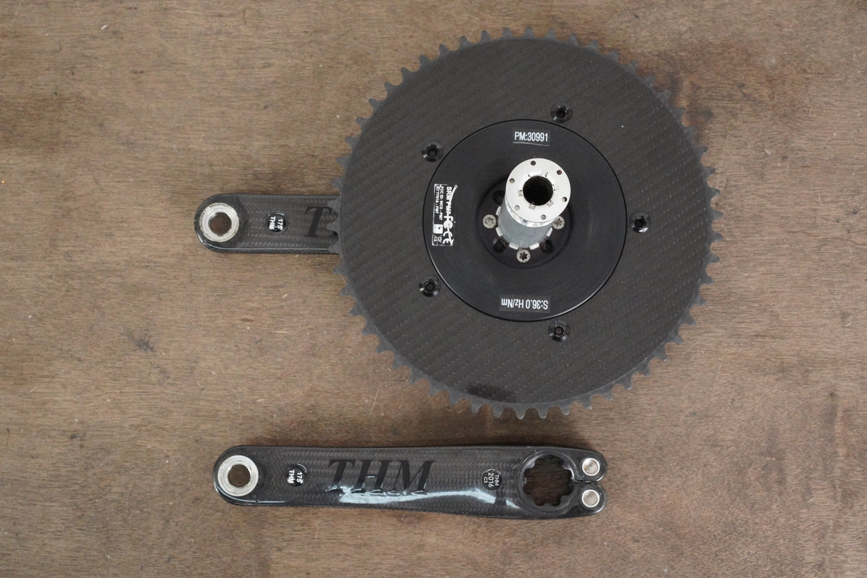 175mm 54T 1x BB30 THM Clavicula M3 SRM Power Meter Carbon Crankset
