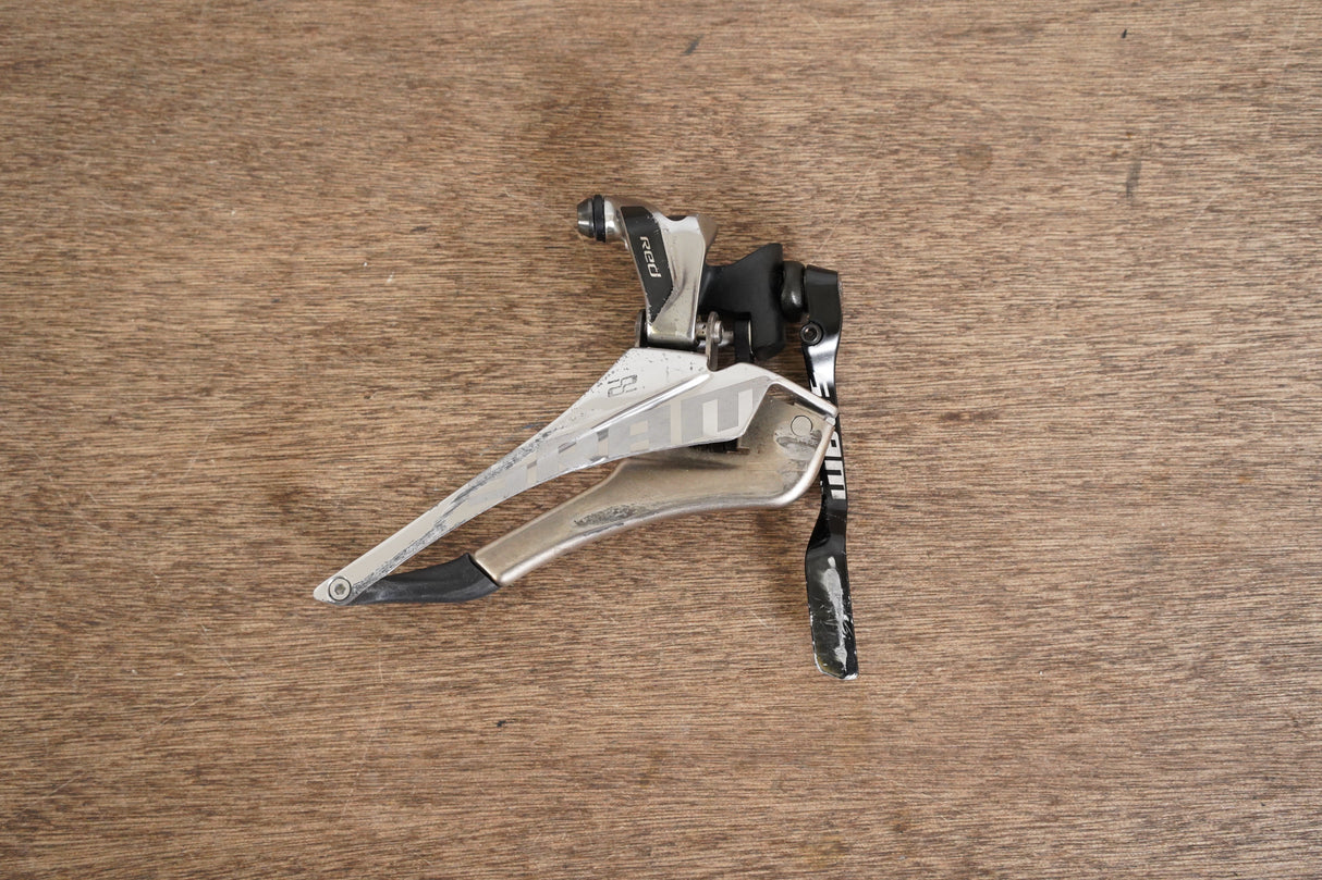 SRAM Red 22 YAW Mechanical Braze-On Front Derailleur + Chain Catcher